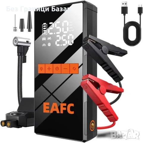 Нов Устройство за палене на акумулатор 4000A с компресор помпа кола