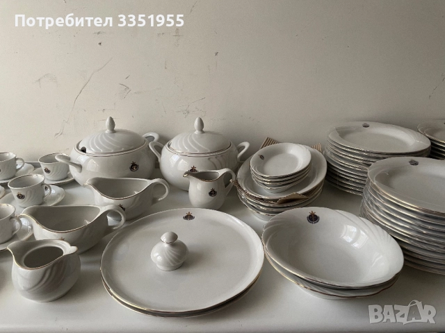 Сервиз за хранене костен порцелан, снимка 16 - Сервизи - 52849561