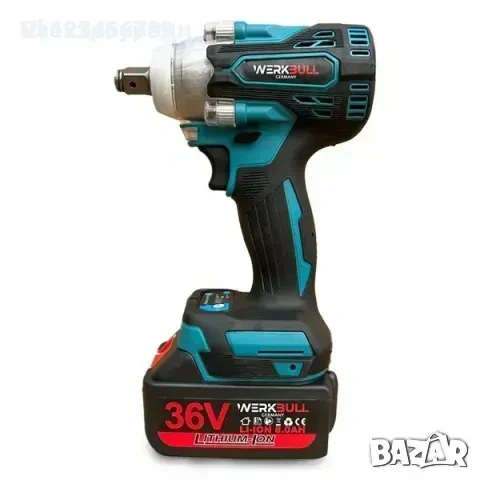 4 в1 Комплект Акумулаторен трион 16 см шина, ъглошлайф 125ММ, гайковерт винтоверт 36V 3 бр. батерии , снимка 4 - Куфари с инструменти - 53865832