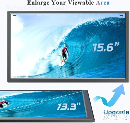 троен монитор LIMINK S9 за лаптоп, снимка 2 - Монитори - 54081834