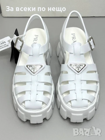 Prada Дамски Бели Сандали Прада Код P1062, снимка 3 - Сандали - 51425360