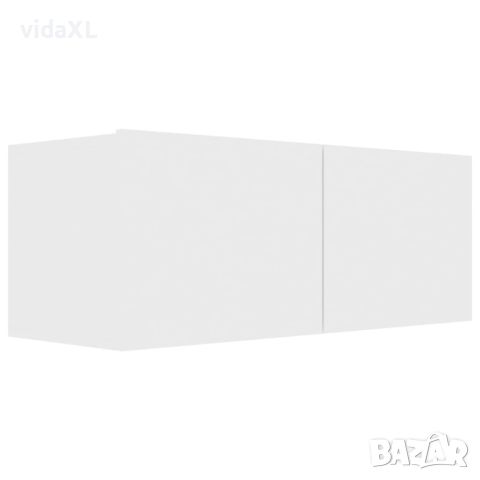 vidaXL ТВ шкаф, бял, 80x30x30 см, инженерно дърво(SKU:801472