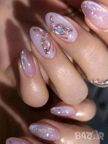 👑 💗Комплект Разкошни Press-on Изкуствени Нокти 24 броя 💋 КОД : nail1179💗 👑 💋 ➡️ 😱Уникалниииии, снимка 1