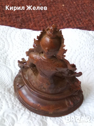 Бронзова статуетка тара 54228, снимка 4 - Колекции - 53754492
