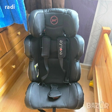 CHIPOLINO Стол за кола 0-36 кг. EVOLUTE ISOFIX 360° КАРБОН
