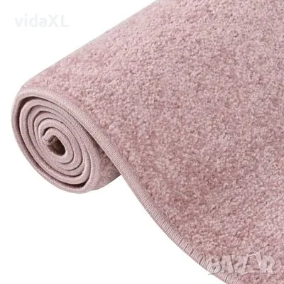 vidaXL Килим с къс косъм, 80x150 см, розов（SKU:340361）, снимка 3 - Килими - 49316093