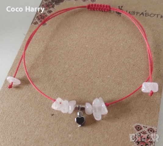 Комплект гривна и обеци,ръчно изработени , снимка 3 - Подаръци за жени - 53754657