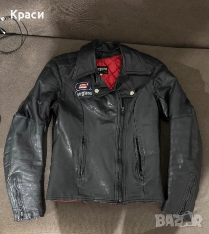 Дамско мото яке естевена кожа 