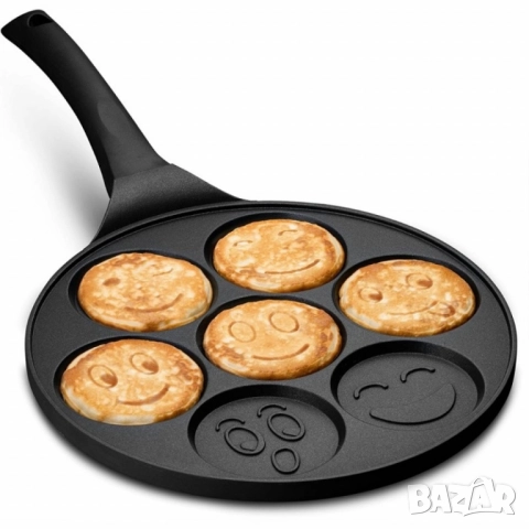Тиган за палачинки с форми на емотикони – перфектен за весела и вкусна закуска, снимка 6 - Други - 51960858