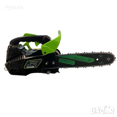 Мини бензинова резачка за кастрене  STAHLMAYER 25.4cc , 30см шина , 2 вериги, снимка 7 - Моторни триони/резачки - 53108028