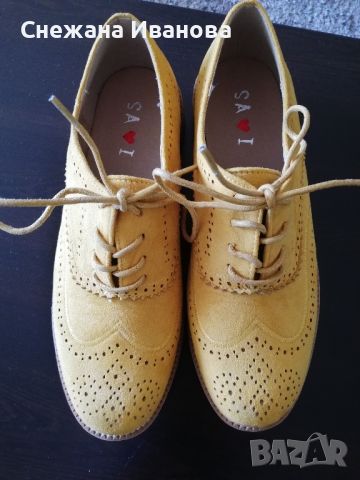 Нови велурени обувки, 38н , снимка 1 - Дамски ежедневни обувки - 45957014