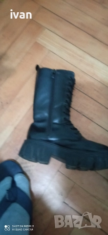 дамски ботуши от естествена кожа 37 номер , снимка 2 - Дамски ботуши - 51736341