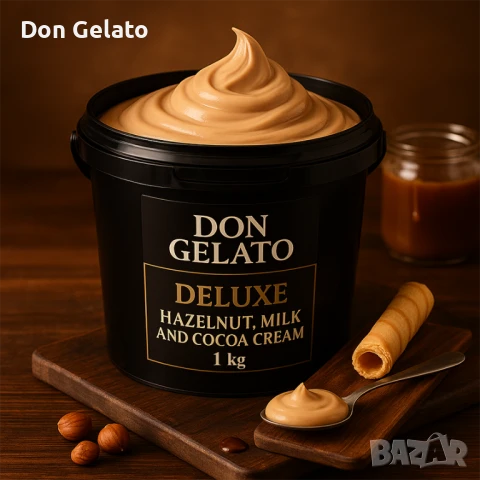Крем пълнеж с лешници, мляко и какао Don Gelato Deluxe – 1 кг, снимка 6 - Други - 51268234