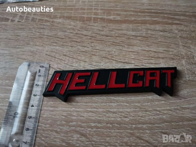 Dodge Hellcat емблема червено с черно, снимка 3 - Аксесоари и консумативи - 52605418