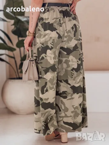 Дамска пола-панталон с колан FLOWES, 4цвята , снимка 4 - Панталони - 49611628