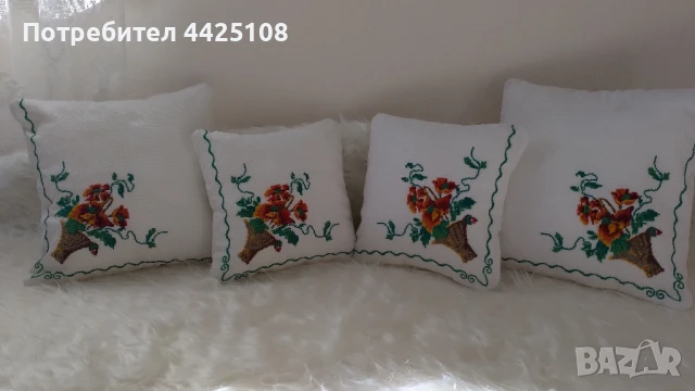 Декоративни винтидж възглавници , снимка 5 - Декорация за дома - 51236068