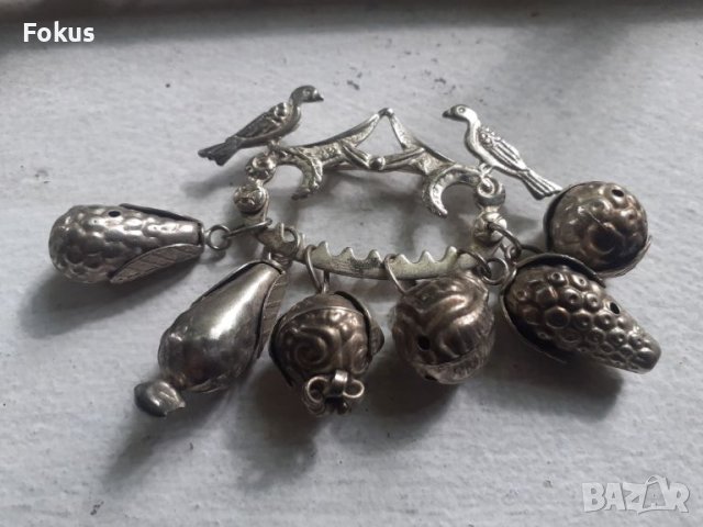 Брошка - накит с пиленца, снимка 2 - Антикварни и старинни предмети - 46144848