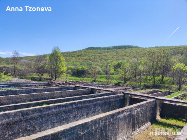 Продавам рибарник,аквакултури-програми-еврофондове,интензивно рибовъдство,пъстърва,есетра,черен хайв, снимка 1 - Производствени сгради - 27277454