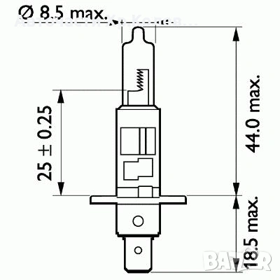 Автомобилна Крушка PHILIPS H1 24V 70W P14.5S HEAVY DUTY/LONG LIFE № 13258HDLLC1, снимка 2 - Аксесоари и консумативи - 54299722