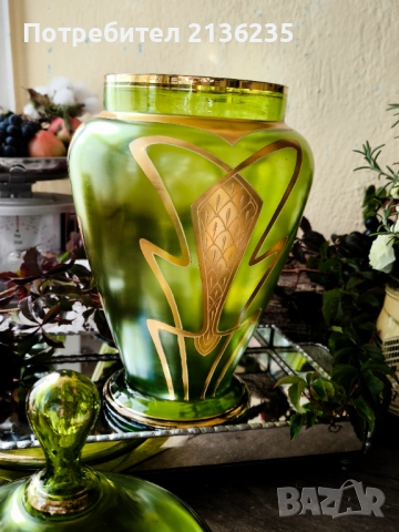 Bohemia съд Арт Деко , снимка 7 - Антикварни и старинни предмети - 51956181