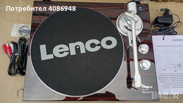 грамофон Lenko Bluetooth чисто нов 
