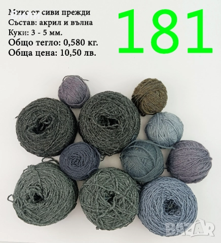 Евтини прежди в малки количества - нови и остатъци , снимка 3 - Други - 52042430