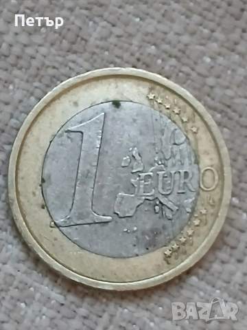 1 evro 2002, снимка 2 - Нумизматика и бонистика - 53111148