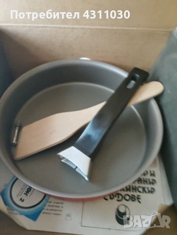 Нов тефлонов тиган от 80-те години, снимка 3 - Съдове за готвене - 54203805