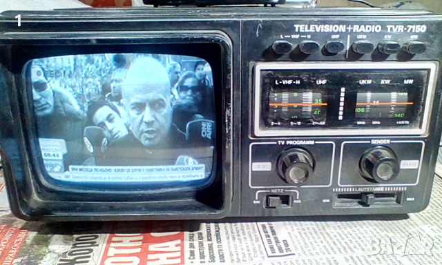 Ретро телевизорче с радио ISP, снимка 3 - Телевизори - 45024353