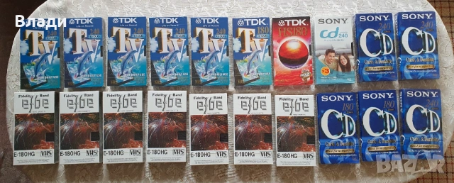 Нови видеокасети TDK, JVC, BASF, Sony, Memorex, Konica, EFBE, снимка 7 - Други жанрове - 44908708