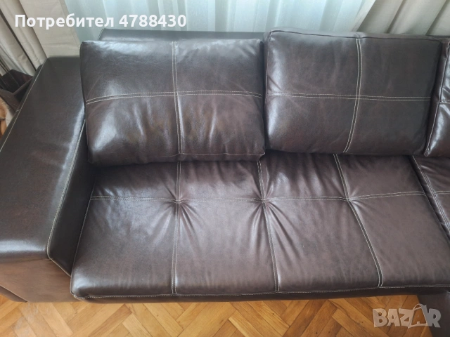 Кожен диван, снимка 4 - Дивани и мека мебел - 54099709