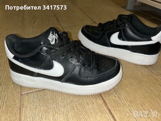 ОРГИНАЛНИ дамски маратонки NIKE AIR FORCE черни, снимка 5 - Маратонки - 45651665