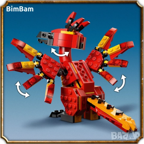 Конструктор LEGO® Harry Potter 76448 - Фоукс: Фениксът на Дъмбълдор, снимка 3 - Конструктори - 52135739