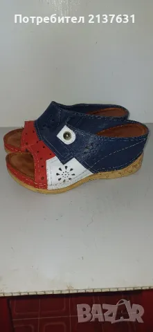 НОВИ ! ДАМСКИ  ОБУВКИ , САНДАЛИ  , ЧЕХЛИ  - ЕСТЕСТВЕНА КОЖА  - N 38, снимка 6 - Дамски ежедневни обувки - 50322382