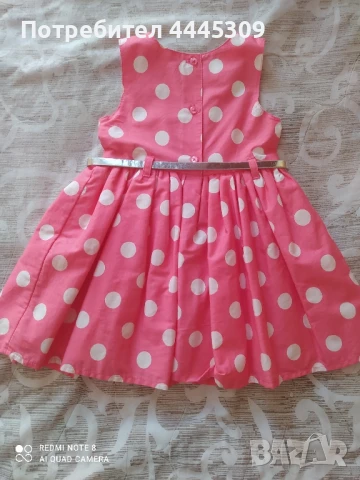 Две роклички р.80/86, снимка 5 - Бебешки рокли - 50506005