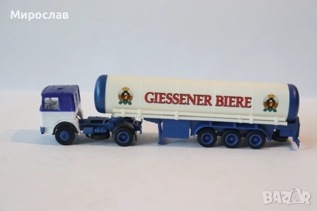 HERPA H0 1/87 МАН MAN  КАМИОН ЦИСТЕРНА МОДЕЛ TIR , снимка 2 - Колекции - 50681947