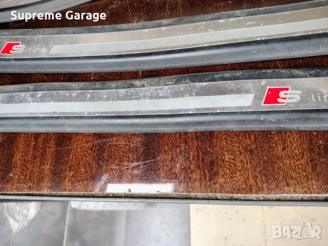 Вътрешни S-Line прагове Audi A3 8P Sportback, снимка 3 - Части - 53611632