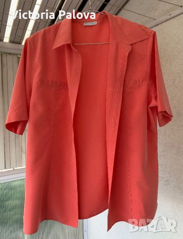 Дамска риза PIER ANGELINI цвят сьомга, снимка 1 - Ризи - 45257033