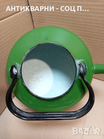 Соц Стар Емайлиран Чайник. НОМЕР 1702., снимка 6 - Антикварни и старинни предмети - 53818768