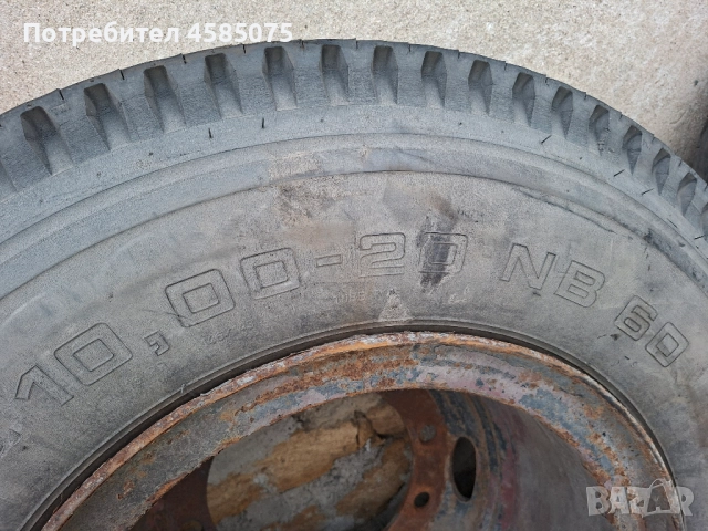 Гуми с джанти за селскостопанска техника ремаркета 10,00/20, снимка 3 - Гуми и джанти - 52960425