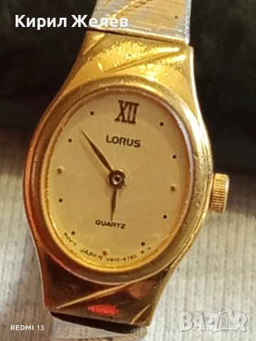 Дамски часовник Lorus Quartz JAPAN позлатен много красив 51876, снимка 2 - Дамски - 53492053
