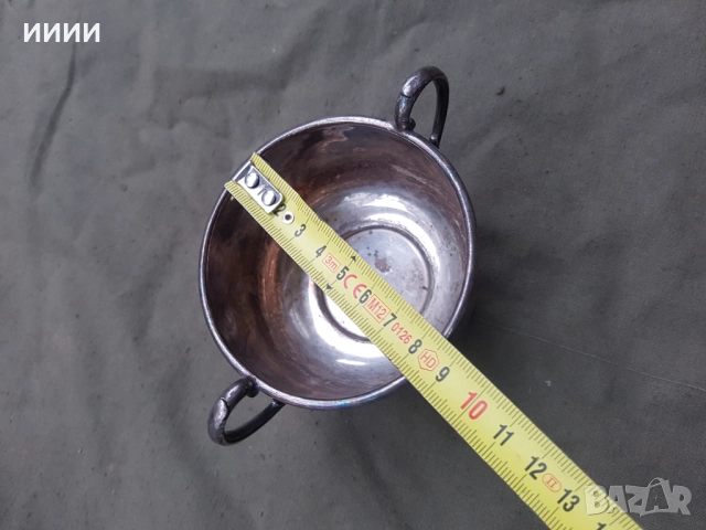 Посребрена чаша , снимка 5 - Антикварни и старинни предмети - 52378944