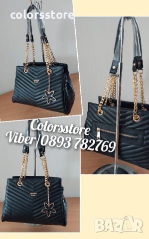 Черна чанта Victoria Secret-SG44y, снимка 1 - Чанти - 45650969