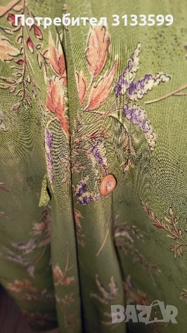 Прекрасна зелена рокля на дизайнерката МИРЕЛА БРАТОВА, снимка 10 - Рокли - 51521292