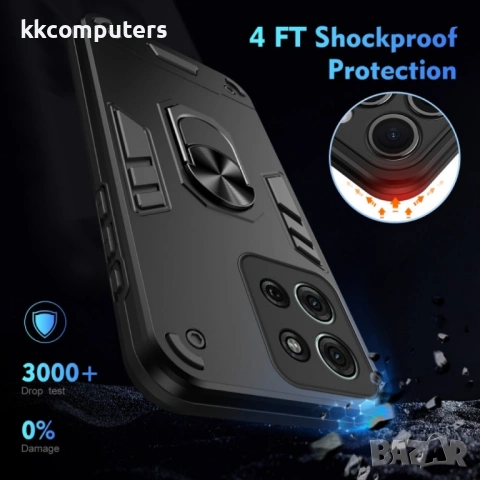 Motorola Moto G75 5G Удароустойчив Ring Holder Калъф и Протектор, снимка 5 - Калъфи, кейсове - 53234506