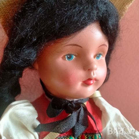 Колекционерска кукла народна носия Celluloid 29 см, снимка 13 - Колекции - 45948645