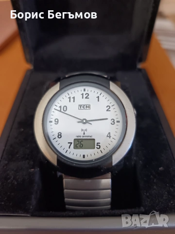 Електронен радио сверяем часовник TCM, снимка 3 - Мъжки - 53900885