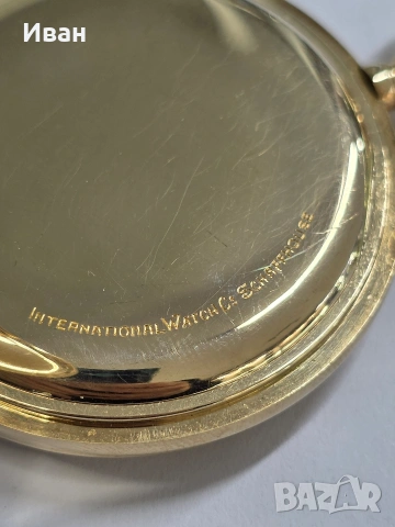 Златен часовник IWC Probus Scarfusia, снимка 7 - Антикварни и старинни предмети - 53638895