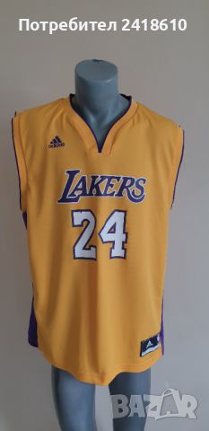 Adidas NBA Lakers Kobe Bryant #24  Mens Size L ОРИГИНАЛ! МЪЖКИ Баскетболен ПОТНИК!, снимка 8 - Спортни дрехи, екипи - 45843368