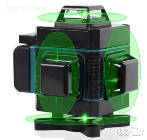 Лазарен нивелир 16 линии 4D 2 г. Гаранция 2 батерии пълен комплект + тринога

, снимка 4 - Измервателни инструменти - 49647372